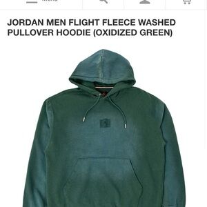 Jordan Men's Green Pullover Hoodie
